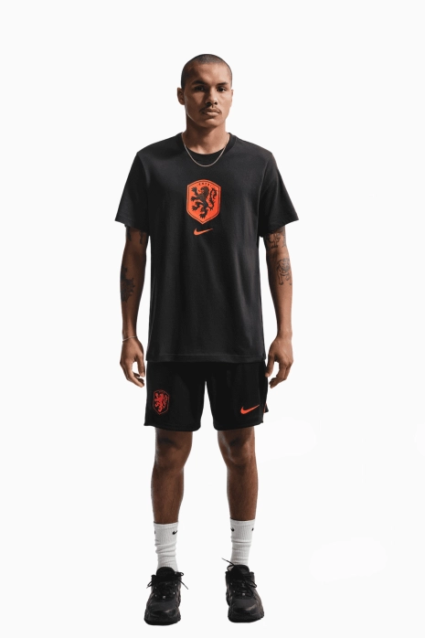 Tričko Nike Holandsko 2026 Crest Tee - čierna