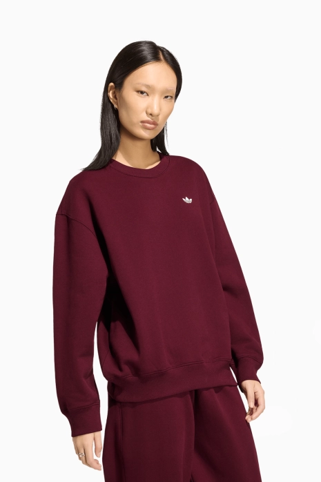 Кофта adidas Essentials Crew Long Fleece OS - Бордовый