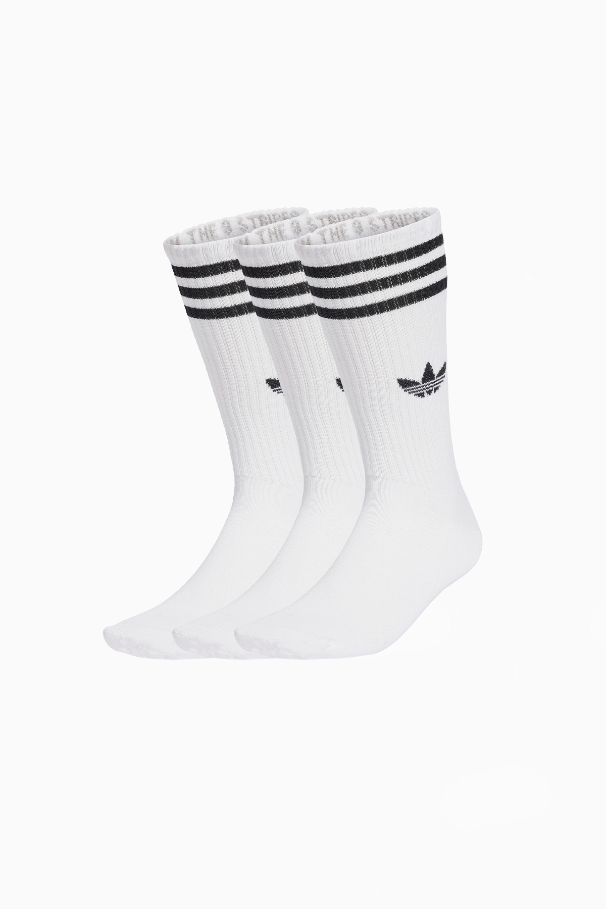 Čarape adidas 3-Stripes High Crew 3 Pairs - Bijeli