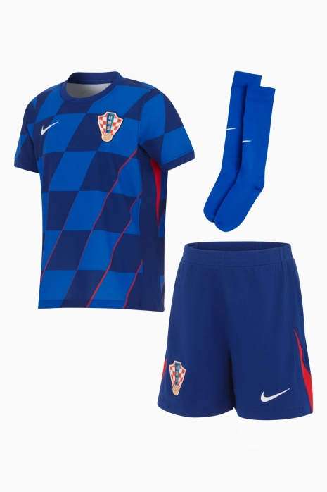 Şort ve tişört takımı Nike Hırvatistan 2024 Deplasman Stadium küçük çocuklar