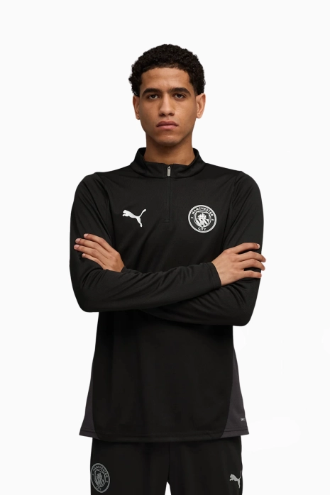 Puma Manchester City 25/26 Training 1/4 Zip Top Sweatshirt - Black