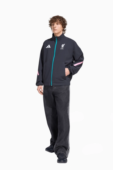 Jacket adidas Liverpool FC 25/26 Anthem - Black | R-GOL.com