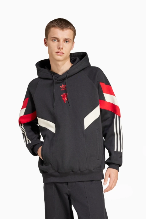 Mikina adidas Manchester United 24/25 Hooded - čierna