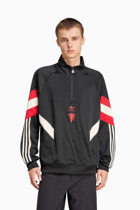 Mikina adidas Manchester United 24/25 Crew - čierna