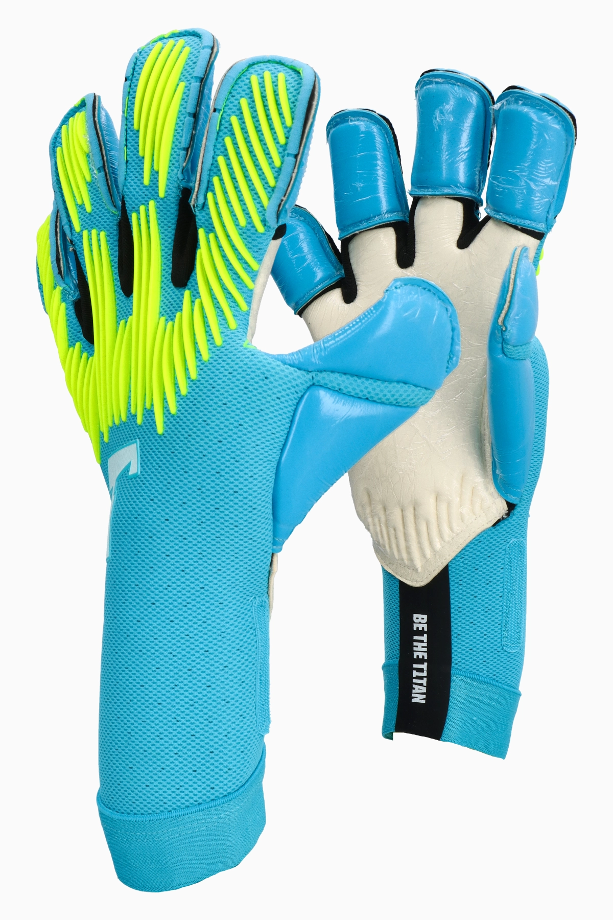 Goalkeeper Gloves T1TAN Rebel 2.0 Sky Blue - Sky blue