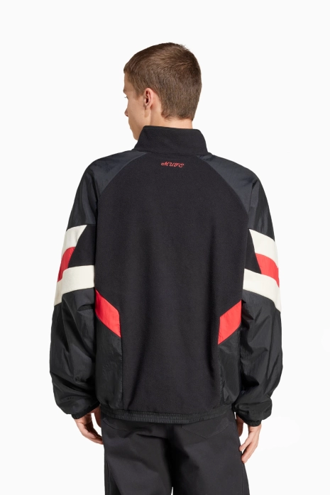 Uzun kollu üst adidas Manchester United 24/25 Polar Fleece - Siyah